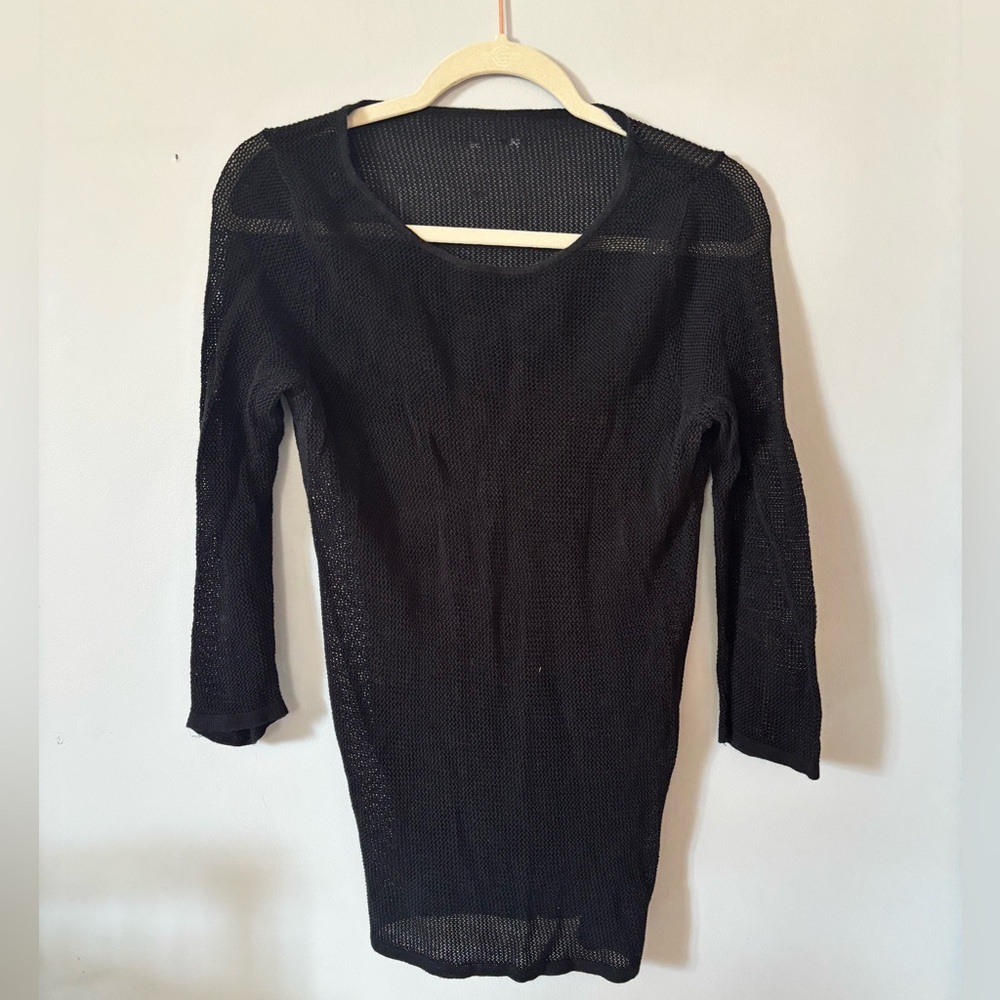 90s rave clubbing net shirt